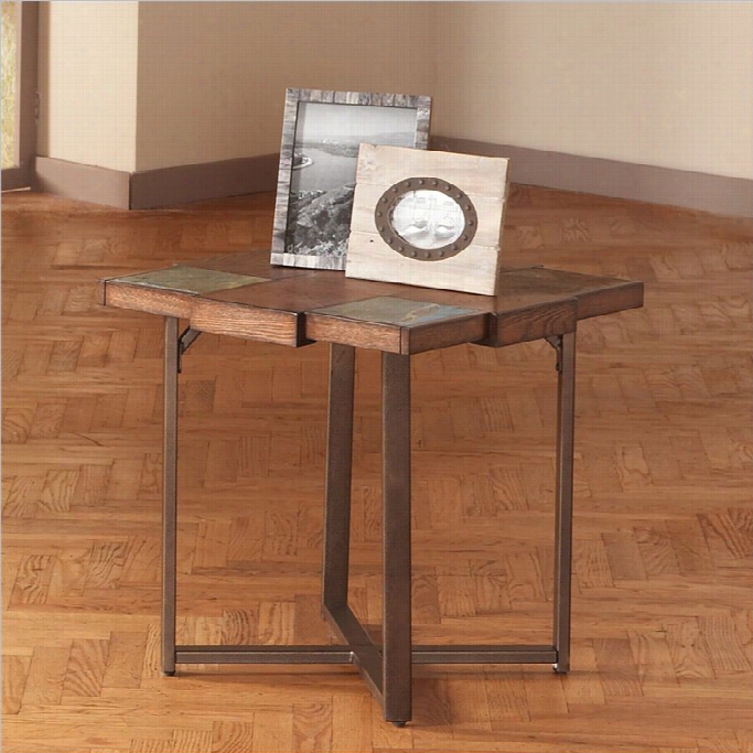Steve Silver Compny Winchester End Table In Elm Veneer Finish