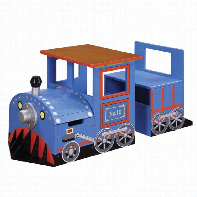 Teamson Kids Trains And Trucks Train Writing Desk