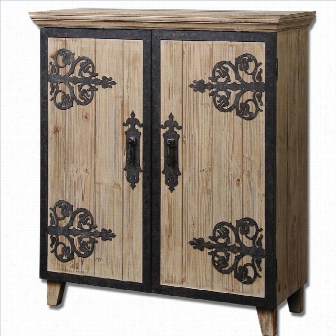Uttermost Abelardo Lightly Stained Rustic Fir Wood Console Accent Chest