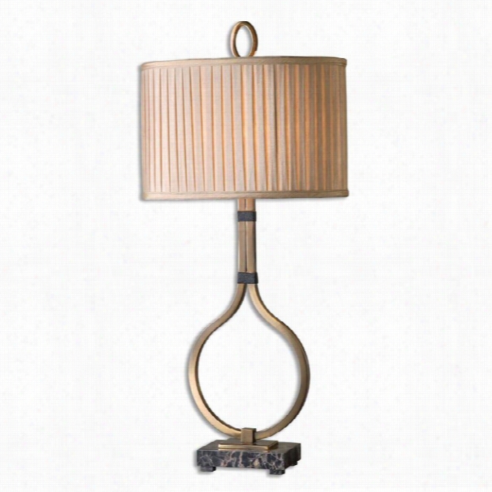Uttermost Cusano Brushed Brass Table Lamp