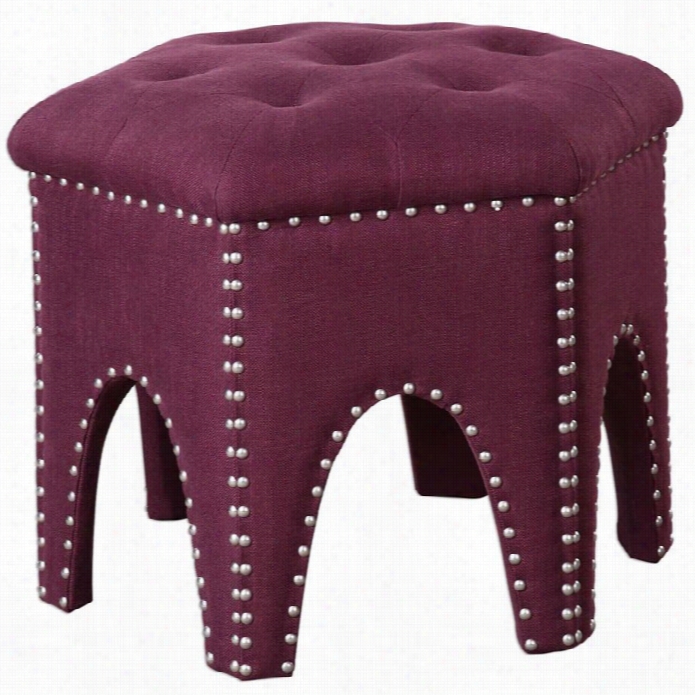 Uttermost Pippa Purple Smalll Stool