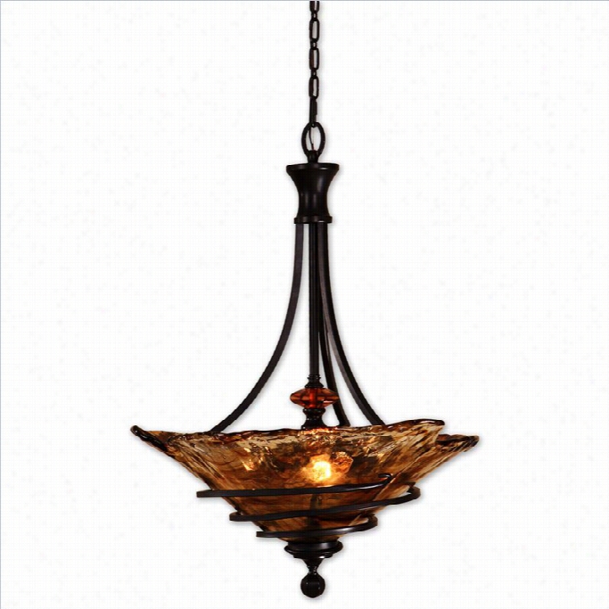 Uttermost Vitalai 3 Light Pendant In O Il Urbbed Bronze