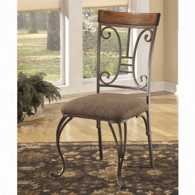 Ashle Y Plentywood Upholstered Dining Side Chair Im Brown