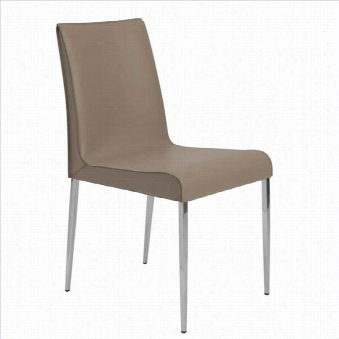Eurostyle Cam Dining Chair In Tan