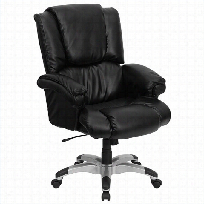 Flash Furniture High Back Leather Execut Iv E Office Chair In Black