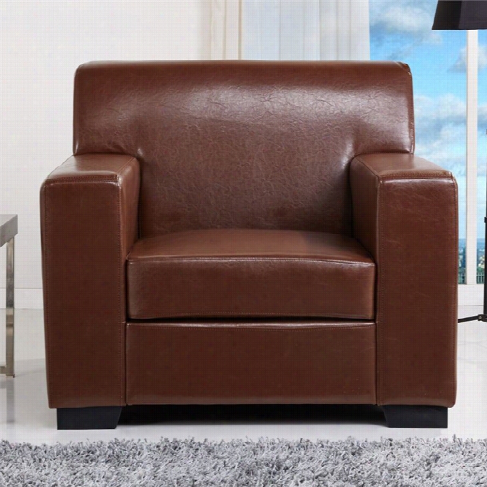 Gold Sparrow Miami Faux Leather Arm Chair In Stick Together
