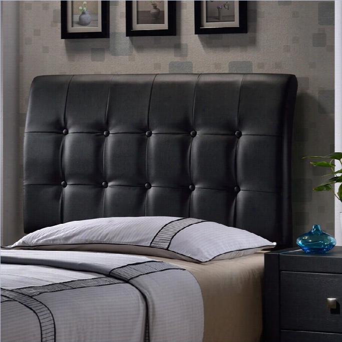 Hillsdale Lusso Tufted Panal Headboard In Black-twin