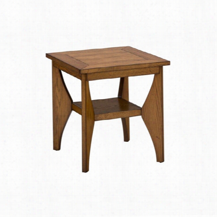 Jofran Honey Creek End Table In Light Wood