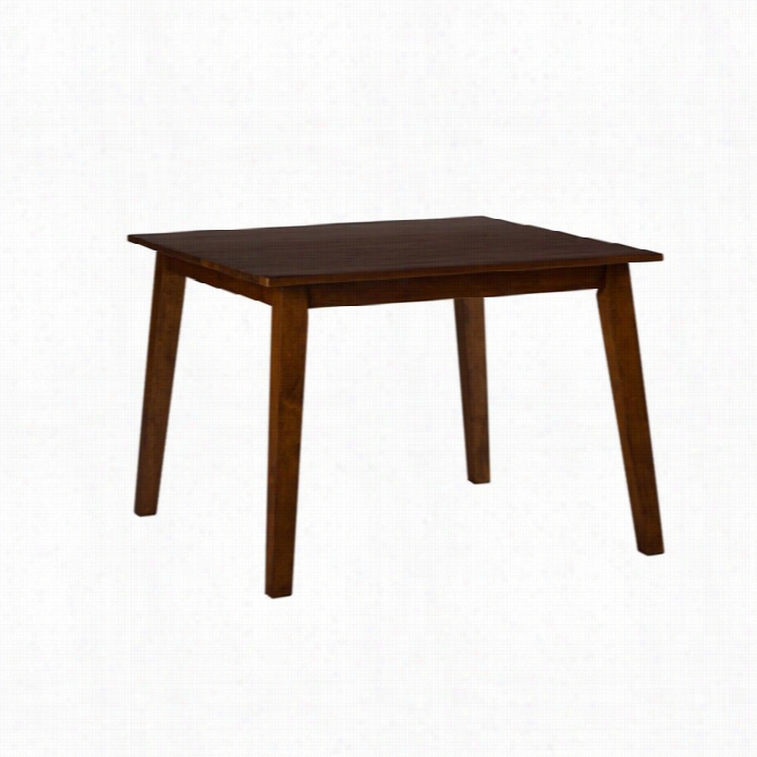 Jofran Simplicity Wood Square Dining Table In Caramel