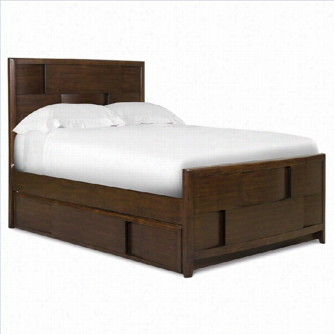 Magnussen Twilgiht Panel Bed With Discretional Trundle In Chestnut