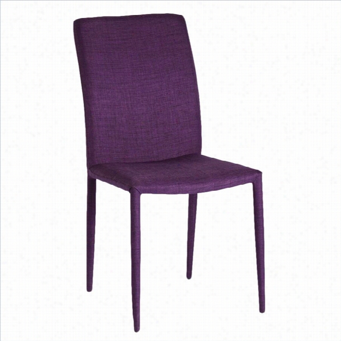 Moe's Mena Dining Chair In Purple