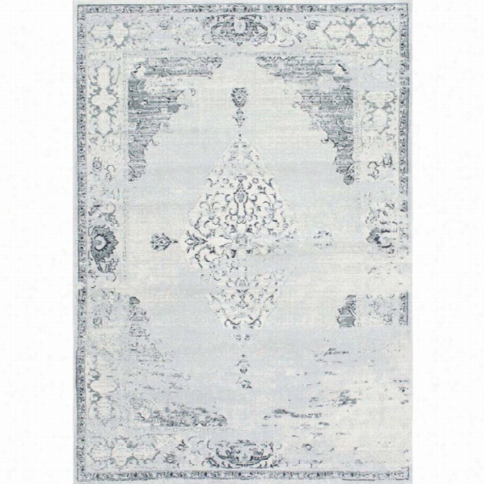 Nuloom 9' X 12' Vintagee Sherrell Rug  In Light Gray