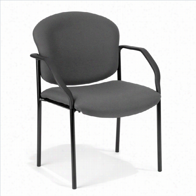 Ofm D Eluxe Stacking Guest Stacking Chair Ingray