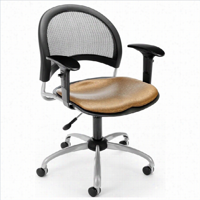 Ofm Moon Swivel Office Chair With Arms In Shoya