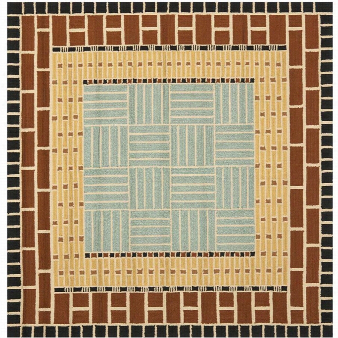 Safavieh Four Seasons Brown Indoor Outdoor Rug - Square6'