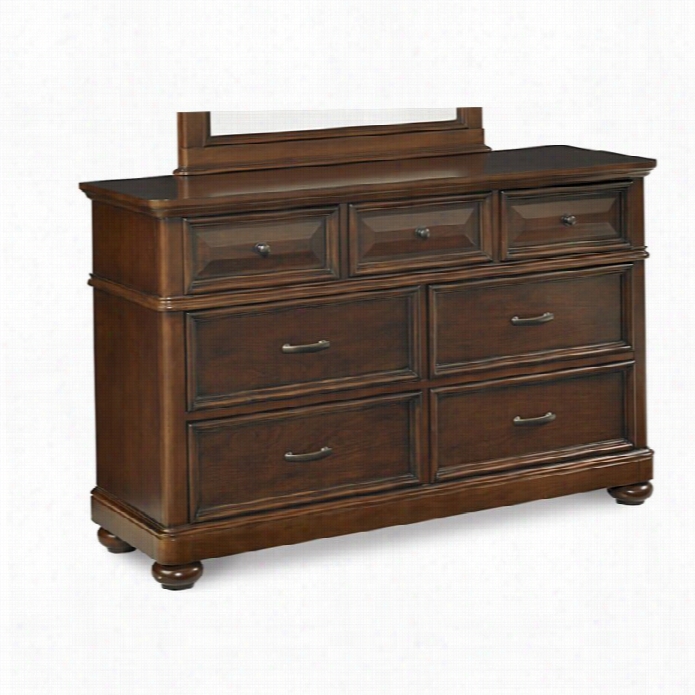 Samuel Lawrence Furniture Expedition Drawer Dresser In Cherry