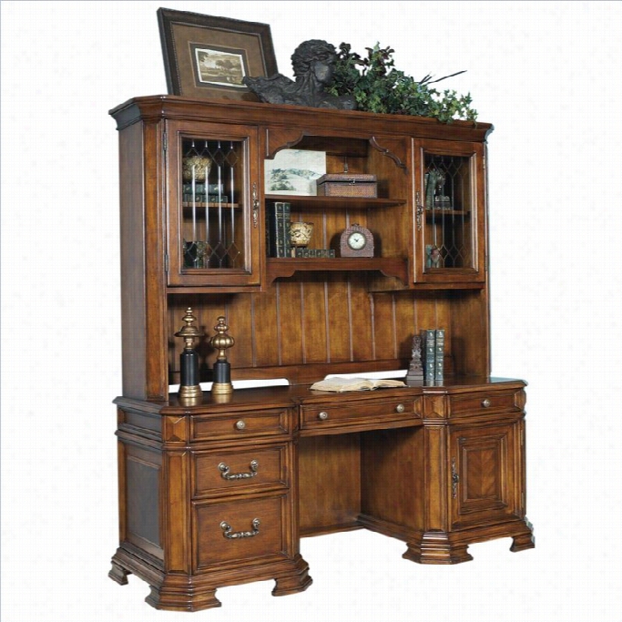 Samuel Lawrence Madison Offic Edesk Wit H Hutch In Brown