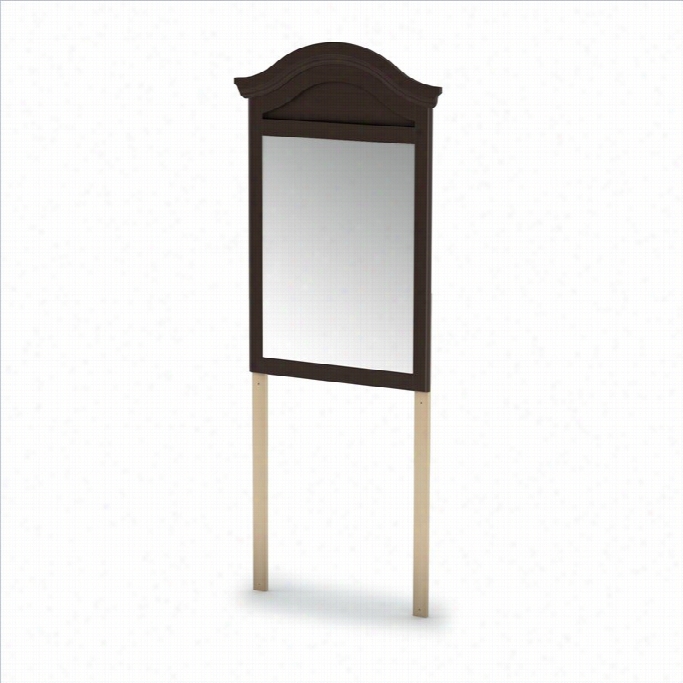 South Shore Summer Breeze Vertical Mirror In Chocolate Finish
