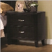 Coaster Nacey 2 Drawer Nightstand in Brown Black Stain