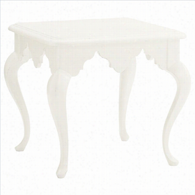 Tommy Bahama Hhome Ivory Key Cumberland Square Lam Table In White