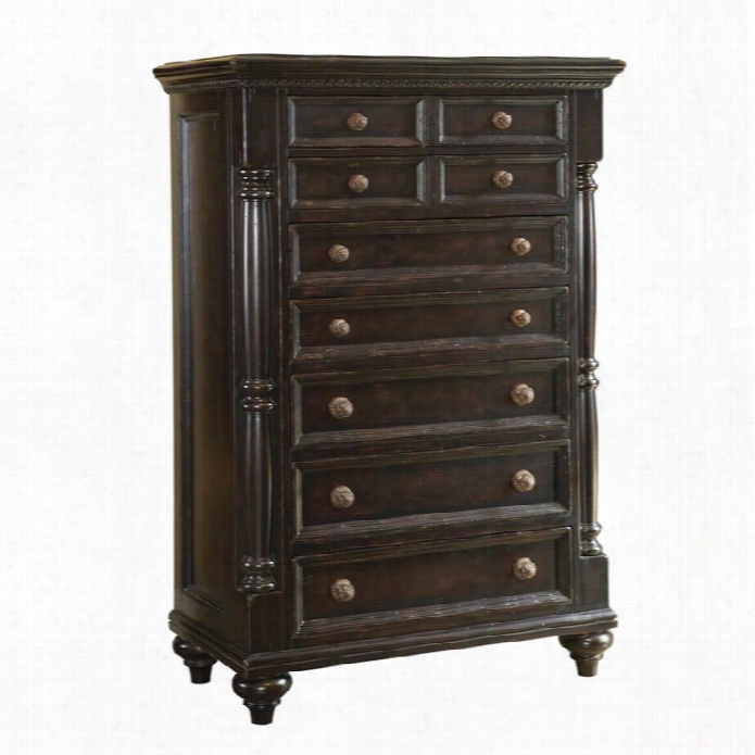Tommy Bahama Home Kingstown Stony Point 7 Drawer Chest In Tamarind Finish
