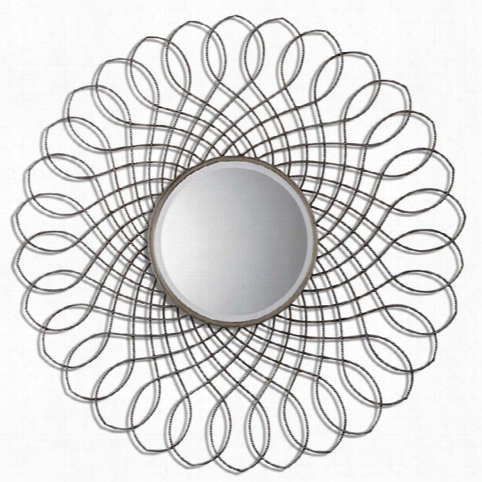 Uttermost Delphine Round Metal Mirror