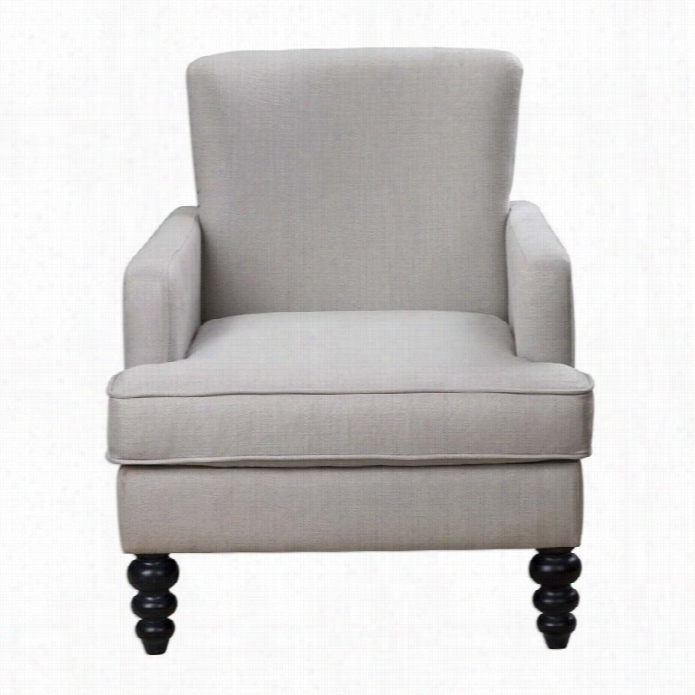 Uttermost Flannan Whiet Textured Armchair