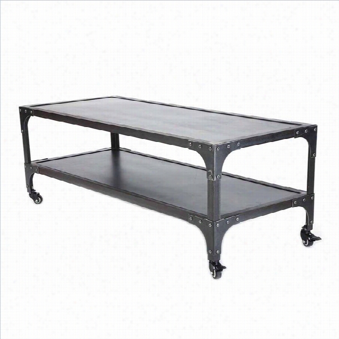 Volo Design Workman Long Coffee Table In Steel