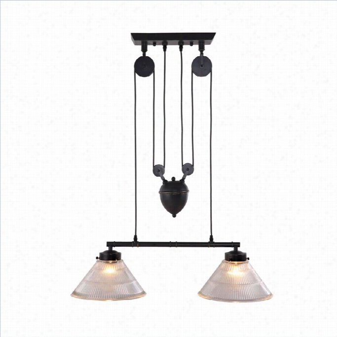 Zuo Garnet Ceiling Lamp In Antique Black Gold Finish