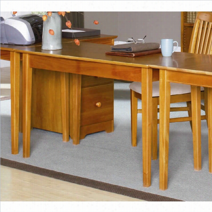Alantic Furniture Shake Work Table In Carael Latte