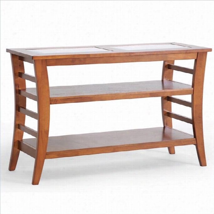 Baaxton Studio Allison Console Table In Honey Brown Stain