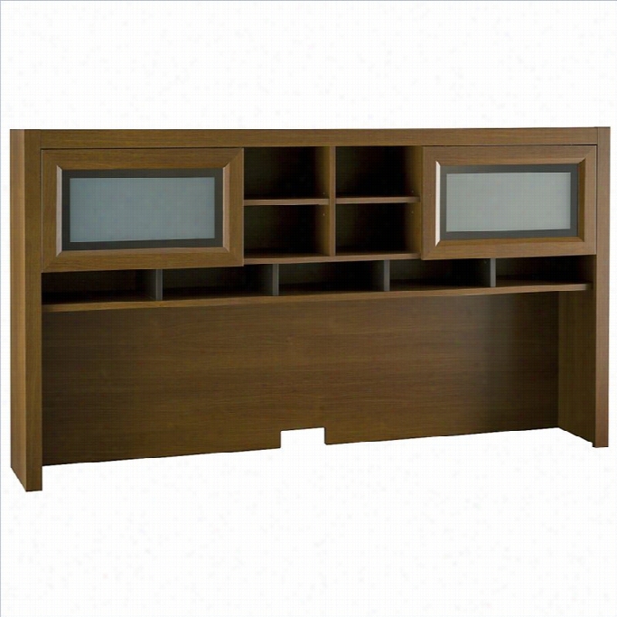 Bush Achieve 70 Hutch In Warm Oak