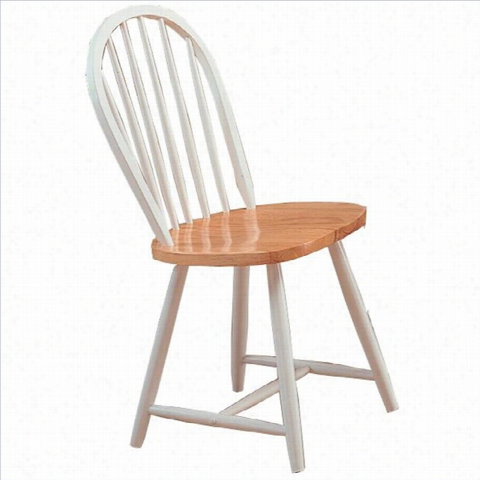 Coaster Damen Windsord Ining Chair In Warm White And Natural Finish