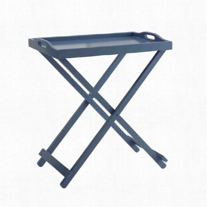 Cnvenience Concepts Desiggns2go Folding Tray Table In Blue