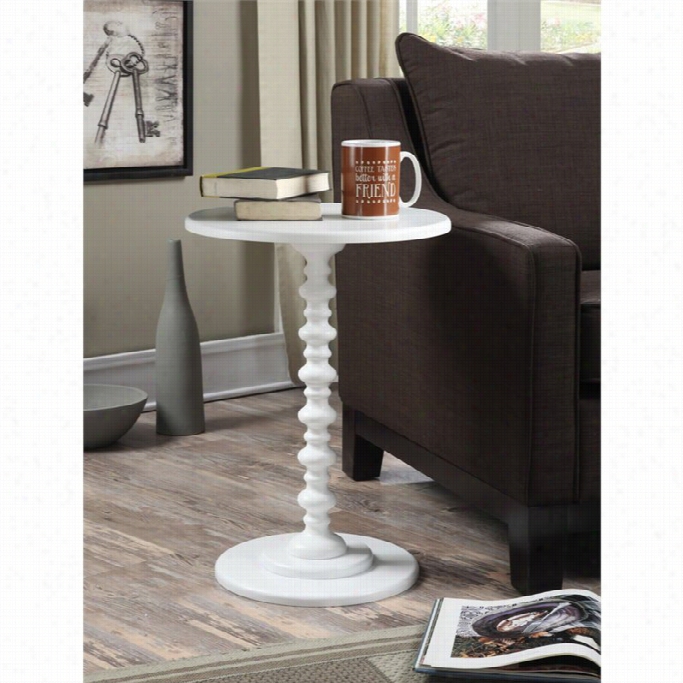 Convenience Concepts Palm Beach Axis Table In White