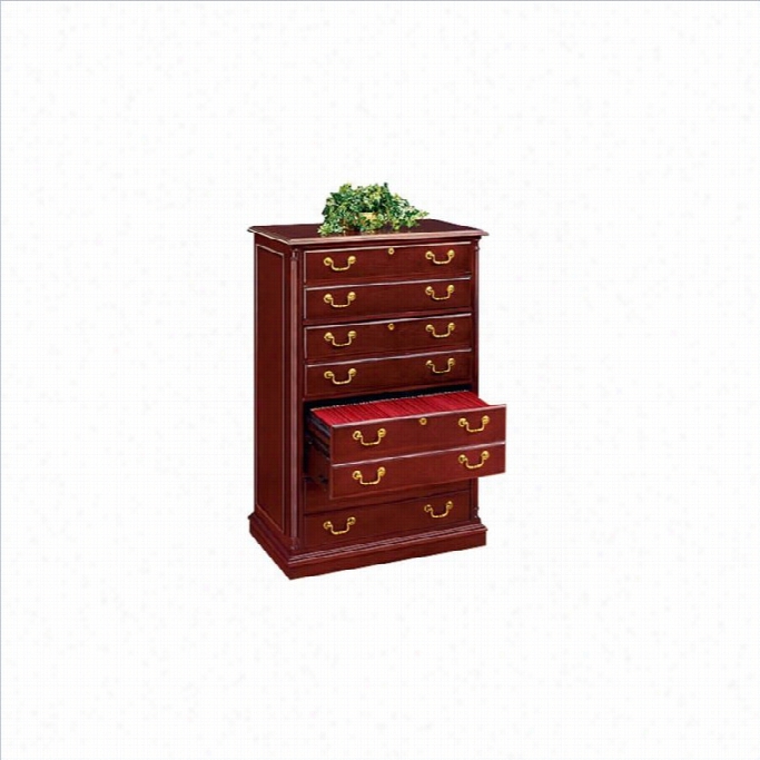 Dmi Furniture Keswick 4 Drawerr Latefal File In English Cherry-wood & Veneer