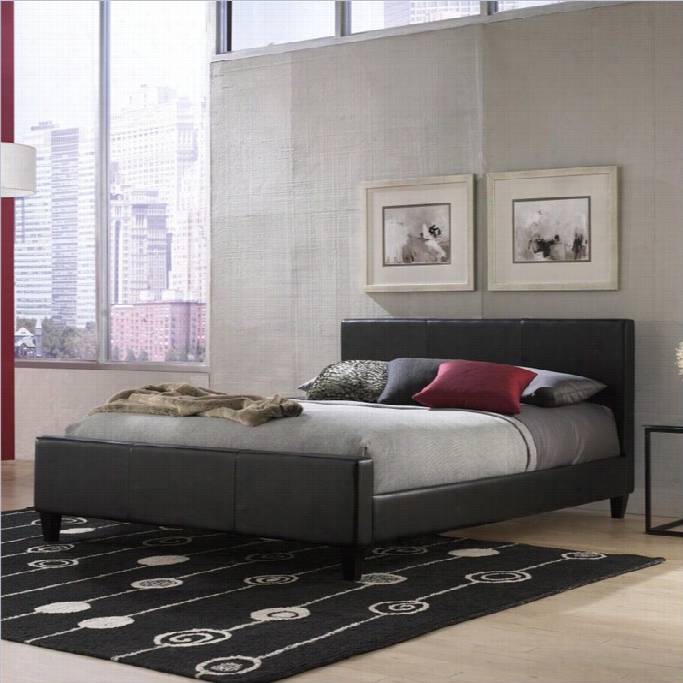 Fashion Bed Euro Platform Bed In Black-full