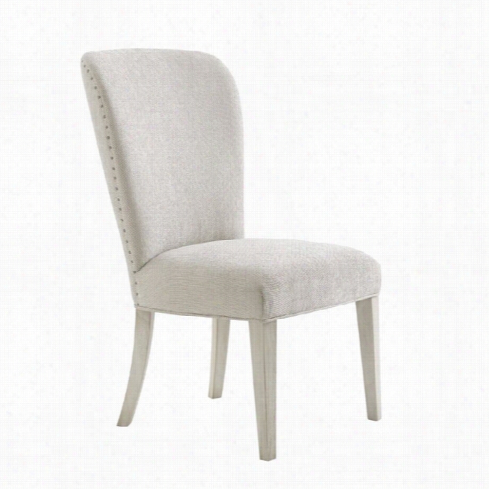 Lexington Oyster Bay Baxter Upholstered Dining Chaiir In Sea Pearl