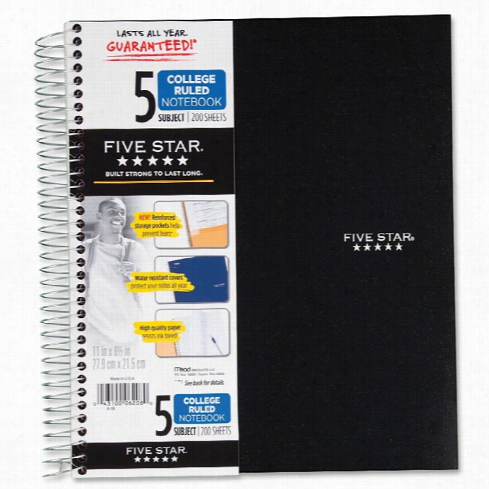Mead Five Star 5-subject Notebook