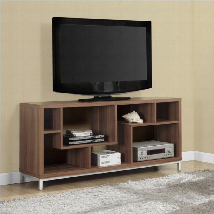 Monarch 60 Hollow-core Tv Console In Walnut