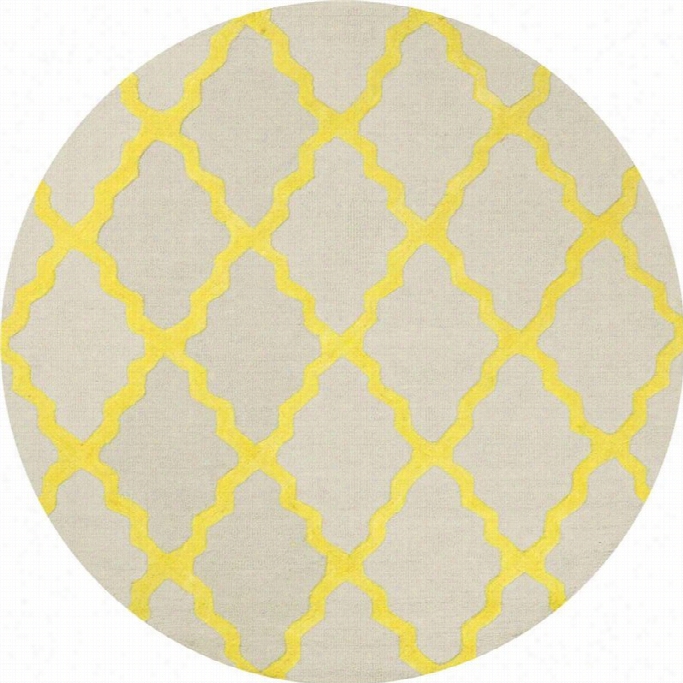 Nuloom 6' X 6' Hand Hooked Marrkaech Trelliss Round Rug In Sunshine