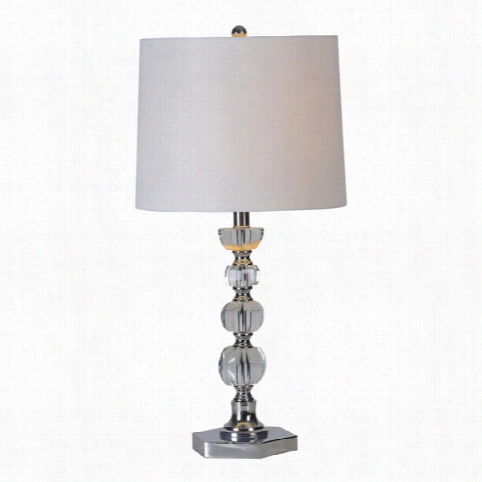 Renwil Onega Table Lamps In Satin Nic Kel (set Of 2)