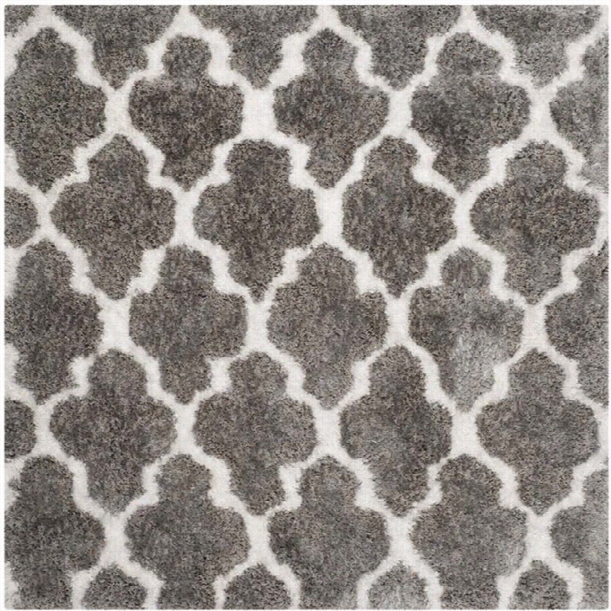 Safavieh Brcelona Shag Silver Shag Rug - Square 5'