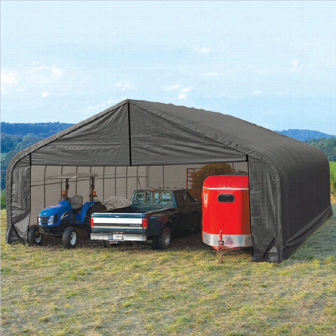 Shelterlogic 30'x28'x16' Grow Thin  Styls Shelter In Gray