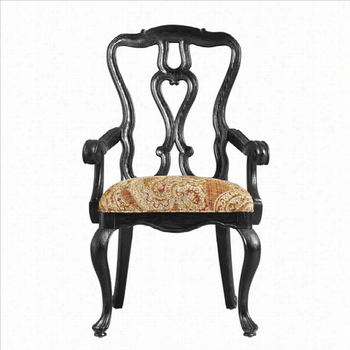 Stanley Furniture Portfolio Rusticaarm Dining Chair In Raven