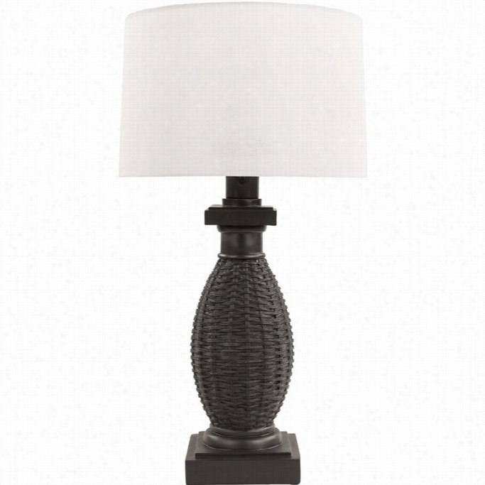 Surya Amani Resin Table Lamp In White