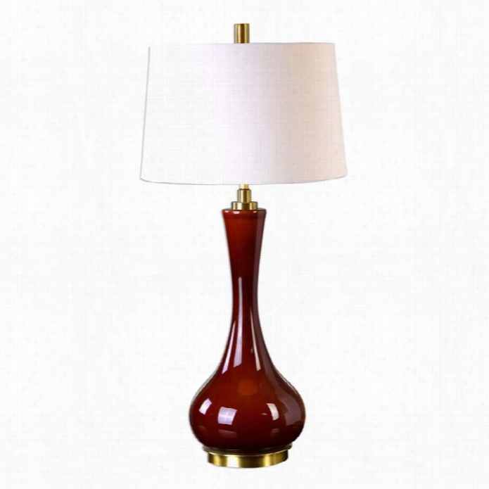 Uttermost  Vernaaza Rust Red Slab Lamp