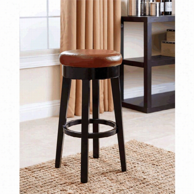 Ab6yson Living Willow 26 Leather Bar Stool In Red