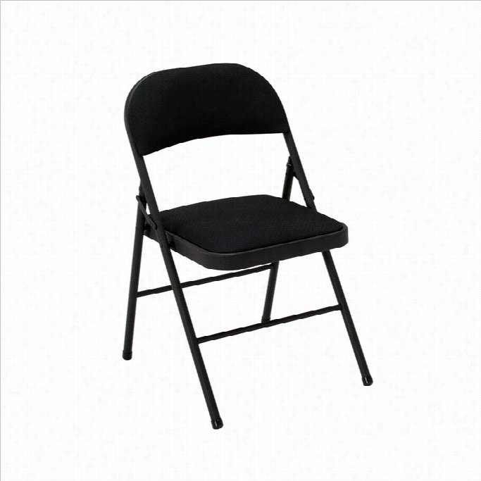 Ameriwood  Cosco Collection Fabric Folding Chair In Black (4-p Ack)