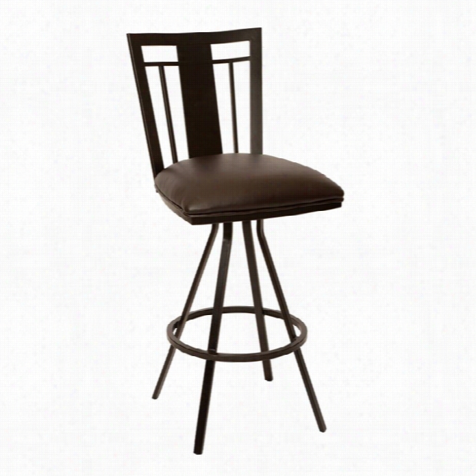 Armen Living Cleo  26 Teansitional Bar Stool In Coffee